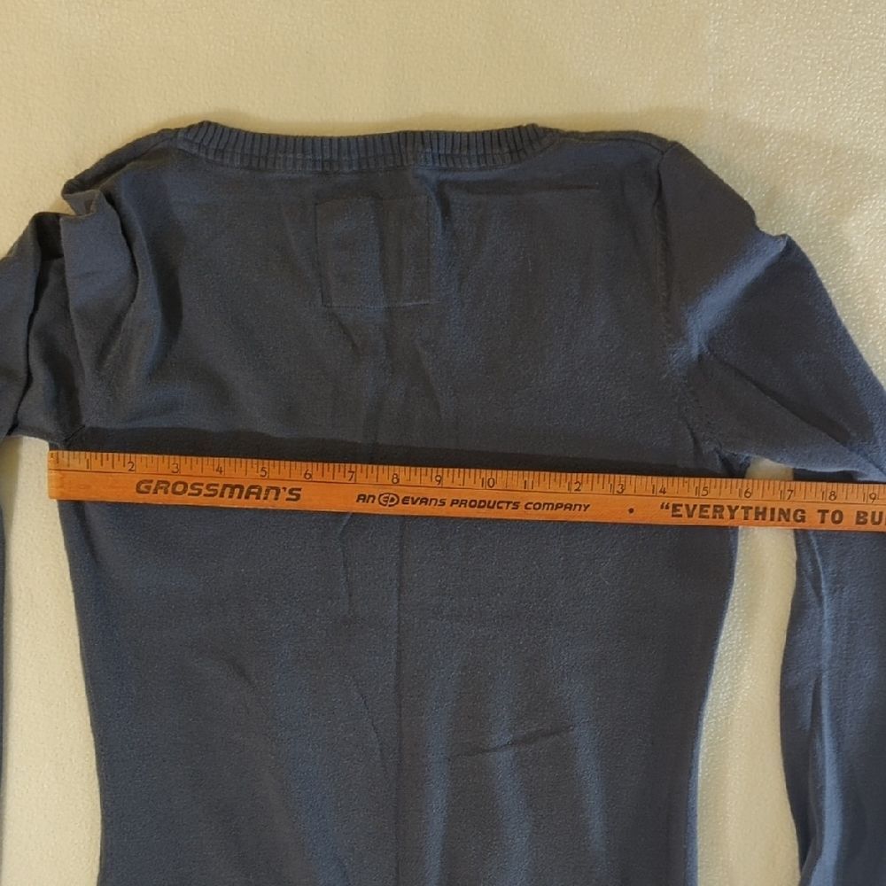 Y2K H&M Dark Blue Scoop Neck Sweater - Picture 7 of 8